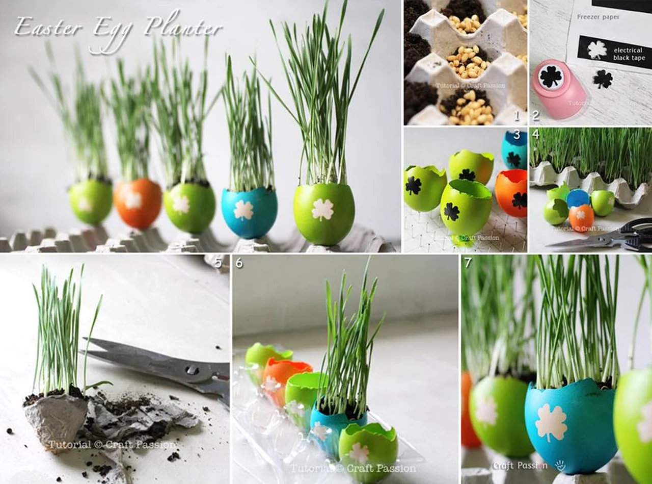 Wielkanocne dekoracje - trawa