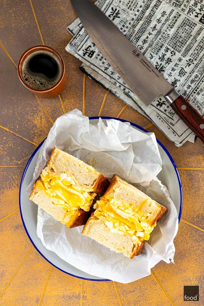 Tamago sando - japońska kanapka z pastą jajeczną