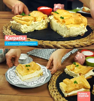 Karpatka z kremem budyniowym