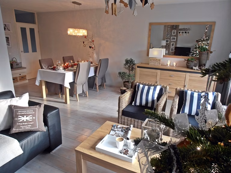 Przytulny salon na święta