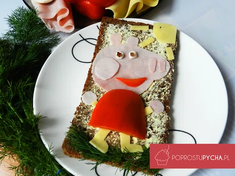 Kanapka ze świnką Peppą