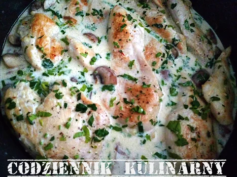 Kremowy kurczak - obiad w pół godziny