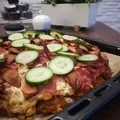 Domowa pizza z ogórkiem świeżym !