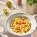 Risotto z krewetkami i groszkiem