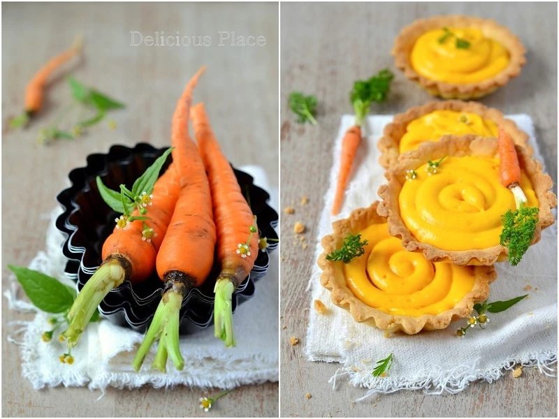 Tarteletki z kremem marchewkowym