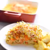 Pieczona ryba pod warzywną pierzynką