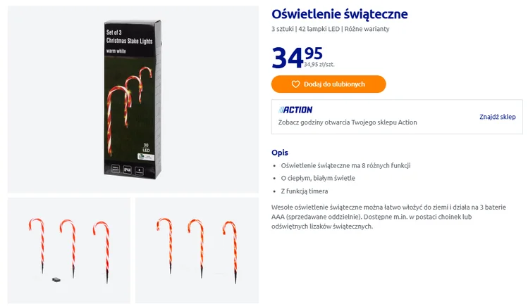 Zdjęcie Te urocze lampki z Action za 35 zł będą hitem Świąt! Cukrowe laseczki bosko oświetlą ogród i zrobią klimat jak z Laponii #1