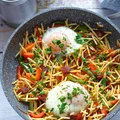 Jajka z patelni z papryką i chorizo