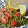 Łosoś z pesto bazyliowym wg Jamiego Olivera