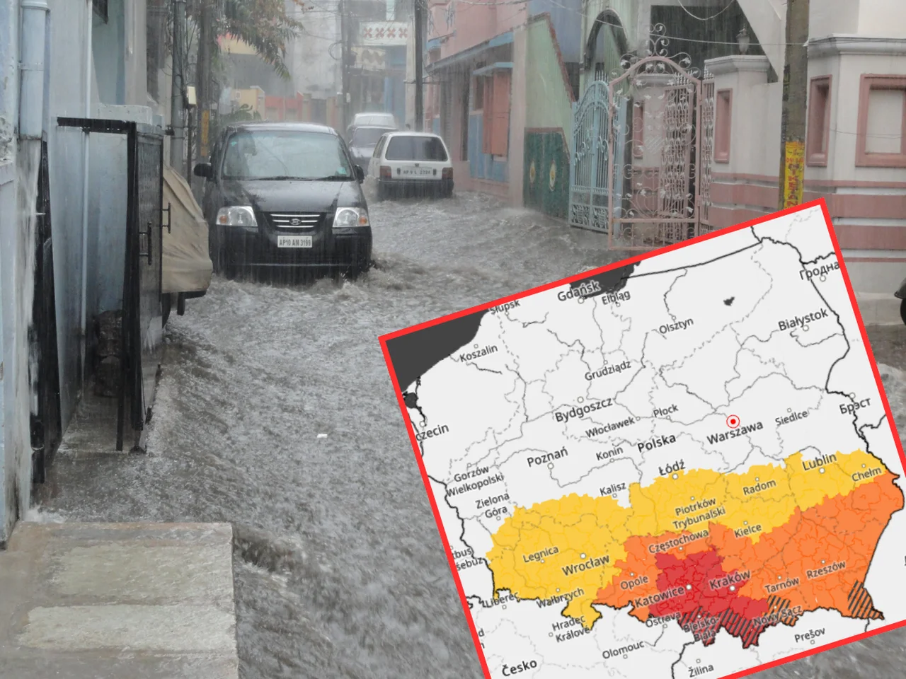 Czerwony alert IMGW: gwałtowne burze i podtopienia! Nadchodzi ekstremalne załamanie pogody