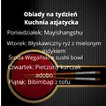 Obiady na tydzień: kuchnia azjatycka