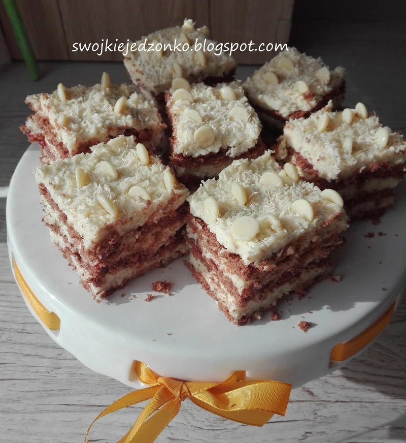 Ciasto Princessa zebra -bez pieczenia