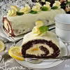 Rolada czekoladowa z lemon curd