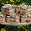 Kruche ciasto z rabarbarem i kiesielową pianką