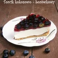 Torcik kokosowo-borówkowy bez pieczenia