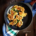 Pierogi z soczewicą i pieczarkami