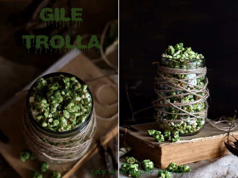Gile trolla czyli karmelowy popcorn