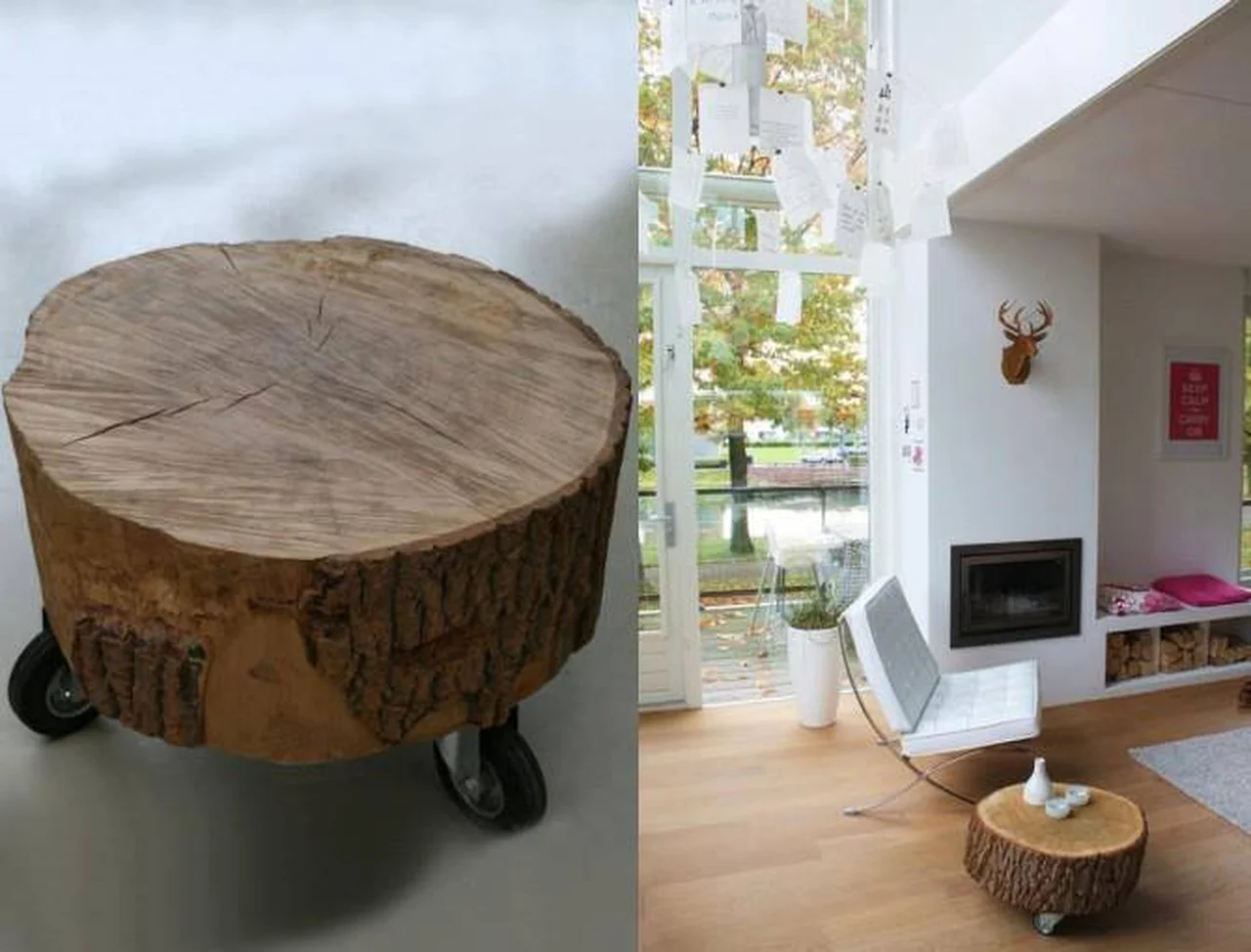 Uniwersalny drewniany stolik
