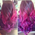 Boskie fioletowo różowe włosy