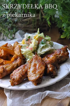 Skrzydełka BBQ z piekarnika
