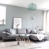 Szaro-niebieski salon