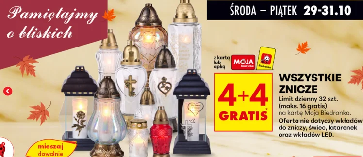 Zdjęcie 2+1 na chryzantemy i 4+4 na znicze! Biedronka zaskoczyła klientów atrakcyjną ofertą na Wszystkich Świętych #2