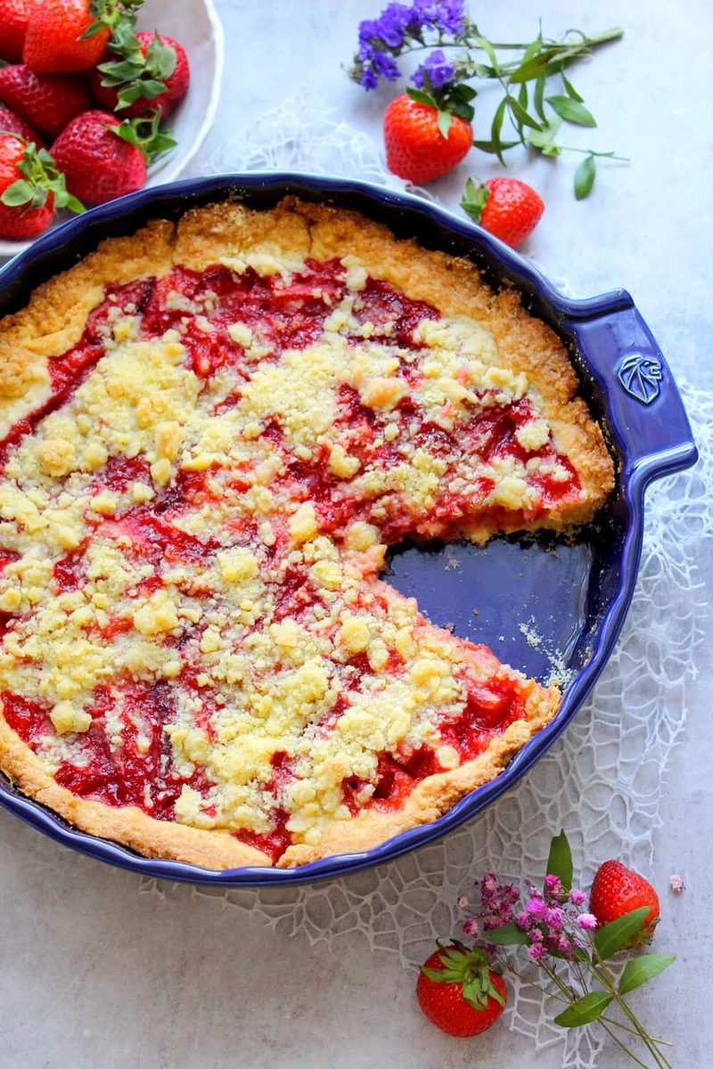 Tarta z truskawkami | Słodkie okruszki