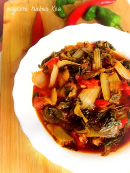 Pak Choi duszone w pomidorach