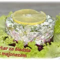 Tatar ze śledzia z majonezem