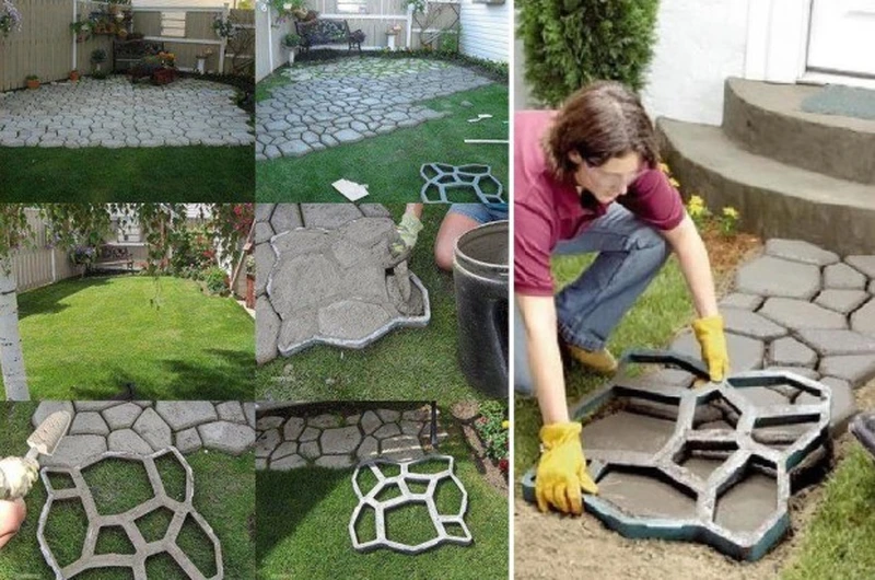 Chodnik w ogrodzie DIY