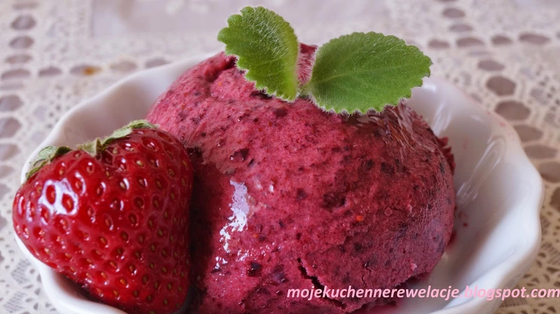 Sorbet truskawkowo-jagodowy