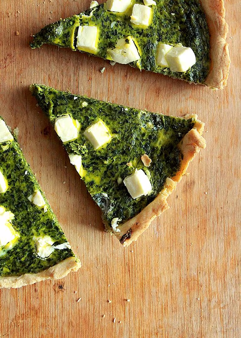Tarta ze szpinakiem i mozzarellą