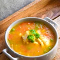 Zupa rybna z papryką i groszkiem FIT