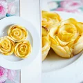 Jabłkowe różyczki z ciasta francuskiego (3 składniki)