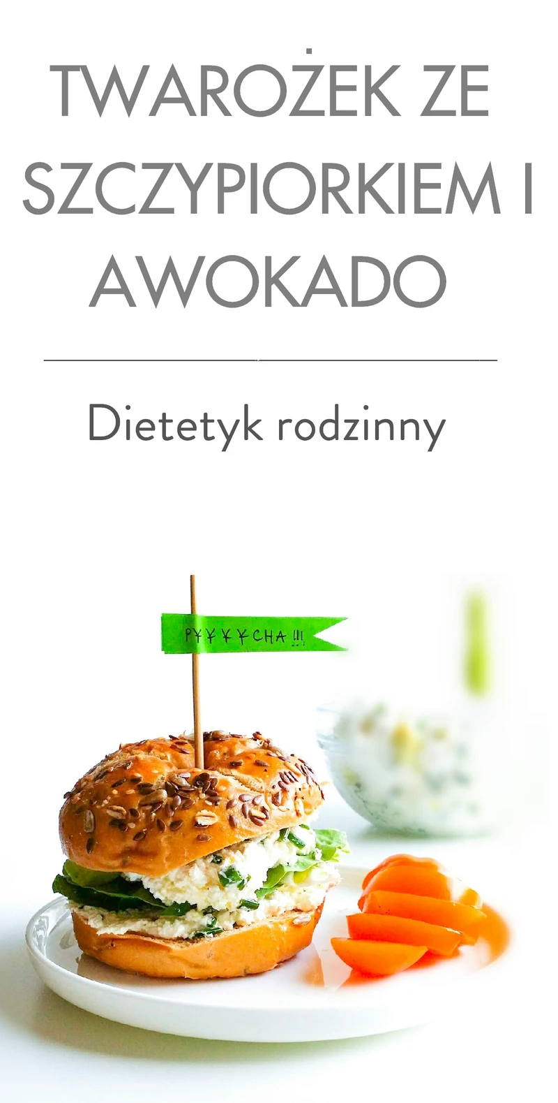 Twarożek ze szczypiorkiem i awokado