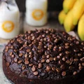 Mega czekoladowe ciasto z bananami