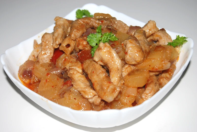 Schab z ananasem