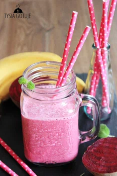 Zdrowy koktajl z burakiem i bananem