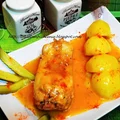 Królik w sosie pomidorowym