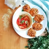 Warzywne mini burgery z batata, fasoli i kaszy jaglanej