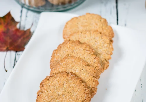 Chrupiące ciasteczka owsiano kokosowe