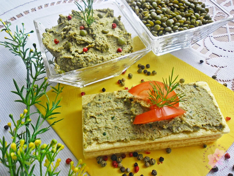 Pasta z zielonej soczewicy