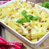 MAKARONOWA ZAPIEKANKA Z KALAFIOREM W SOSIE SEROWYM