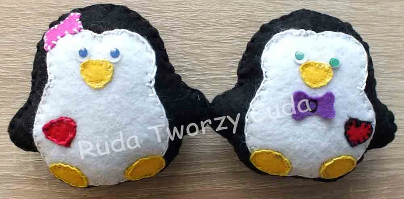 Zakochane Pingwinki na Walentynki