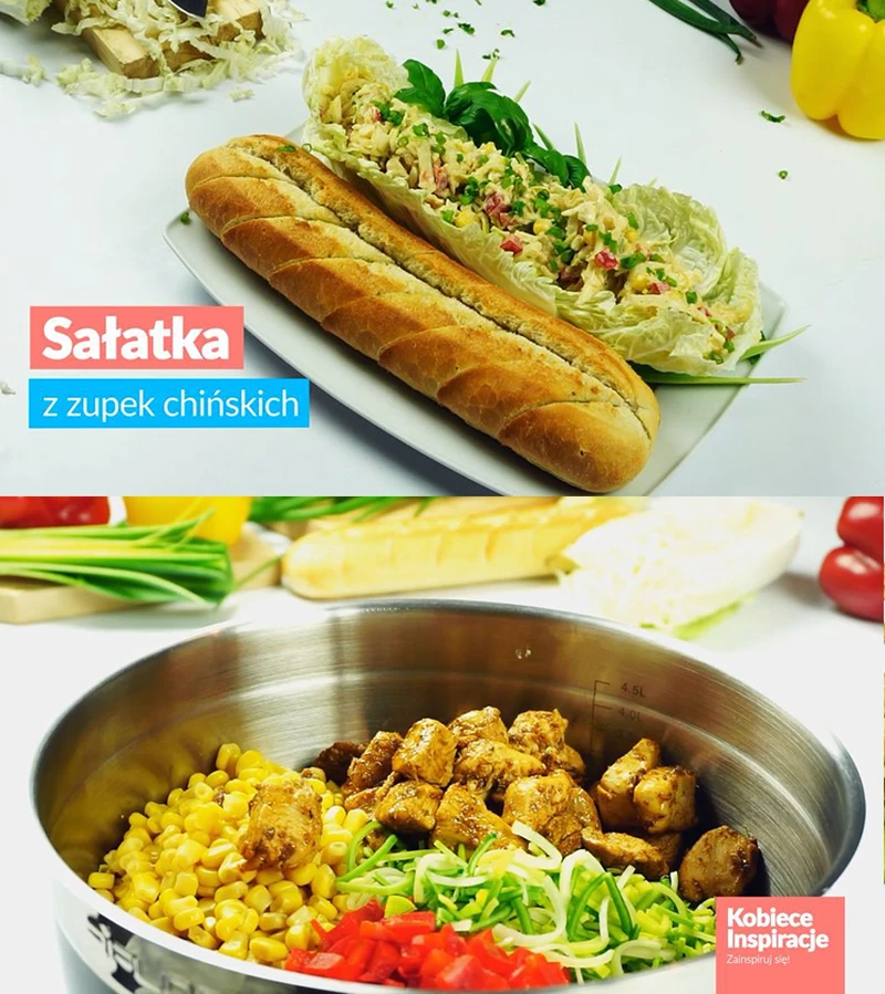 Sałatka z zupek chińskich