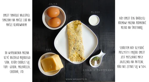 Wilcza Szkoła Gotowania: francuski OMLET z serem