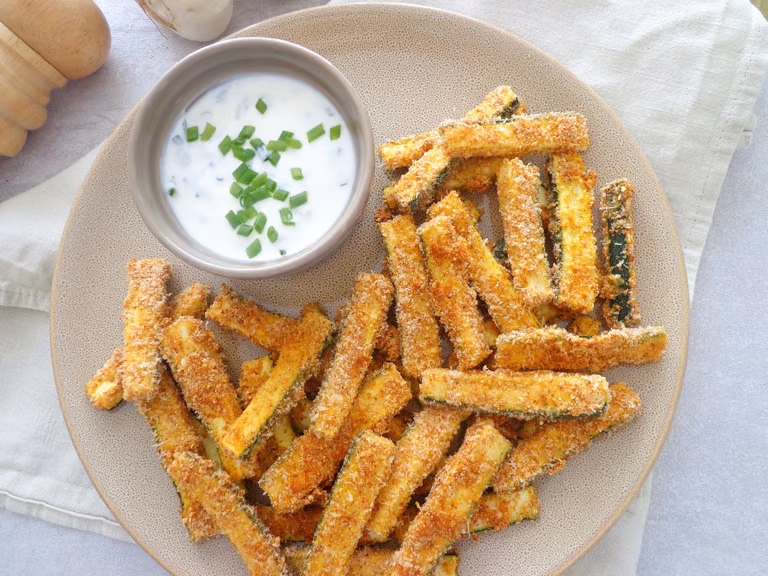 Pieczone frytki z cukinii