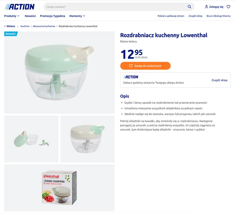 Zdjęcie Rozdrabniacz kuchenny za 12,95! Dzięki temu gadżetowi z Action teraz krojenie będzie łatwe, szybkie i przyjemne #1