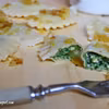 Pierogi ze szpinakiem i serem włoskim