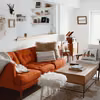 Pomarańczowa sofa